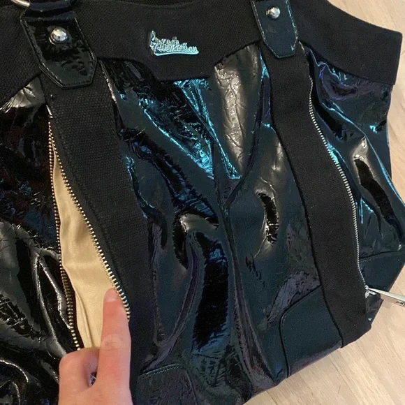 French Connection Large Patent Bag - Picture 6 of 9